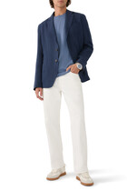 Slim-Fit Cotton Crêpe Crewneck Jumper