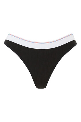Ribbed Jersey Thong