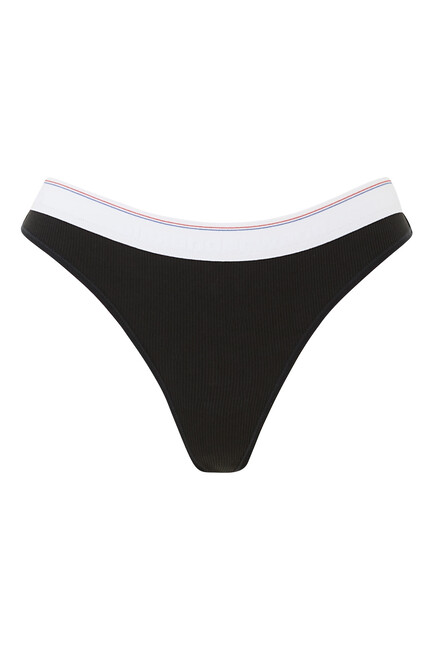 Ribbed Jersey Thong