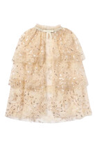 Kids Sequin Tulle Cape