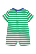 Kids Striped Cotton Jersey Shortall