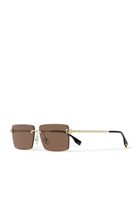 Fendi First Sky Rectangular Sunglasses