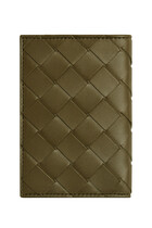 Intrecciato Flap Card Case