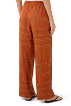 Monogram Silk PJ Bottoms