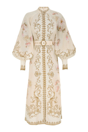 Hypnotic Buttoned Midi Dress