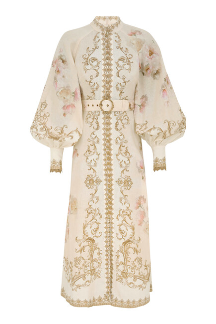 Hypnotic Buttoned Midi Dress