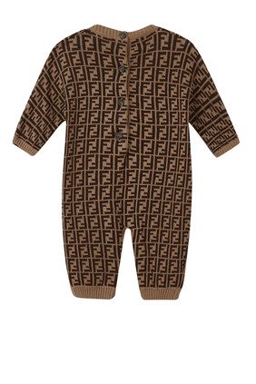 FF Logo Cashmere Blend Romper