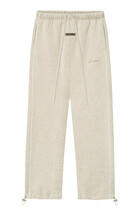 Relaxed Fleece Sweatpants with Piping