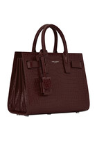 Classic Sac de Jour Nano in Crocodile-Embossed Shiny Leather