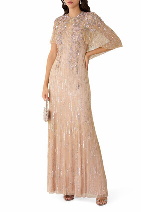 Astra Caped Gown