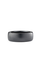 Streamline Band, Black Titanium with Sterling Silver