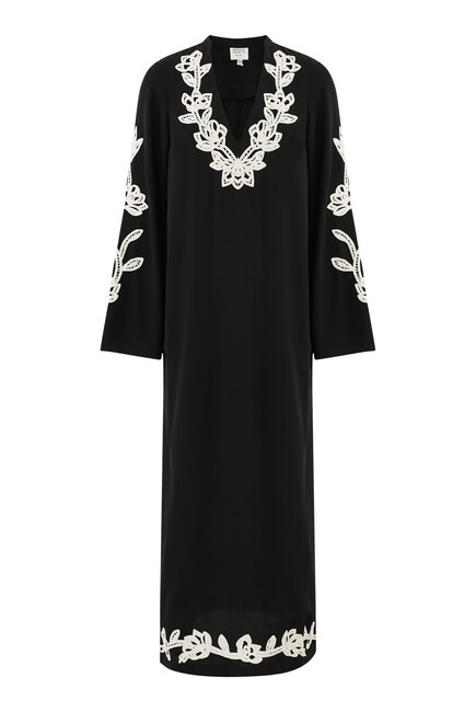 Daha Floral-Embroidered Kaftan