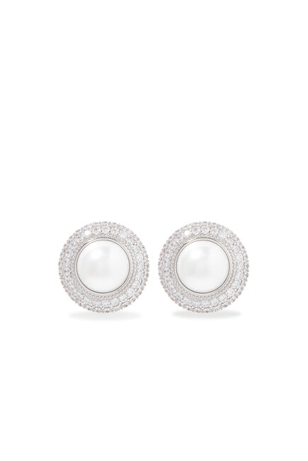 Small Crystal Pearl Earrings
