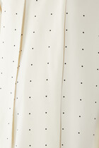 Dotted Silk Foulard Dress