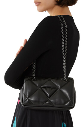 Quilted Nappa Leather-Effect Mini Bag