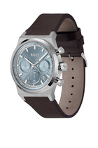 Candor Chrono Silver-Tone Chronograph Watch
