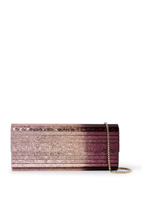 Sweetie Dégradé Glitter Plexi Clutch