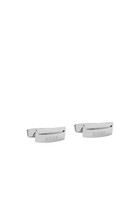 Logo-Engraved Brass Cufflinks and Tie Clip Set