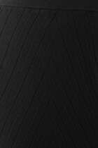 Embossed Motif Viscose-Blend Trousers