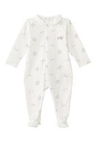 Leaf-Print Pajama Jumpsuit