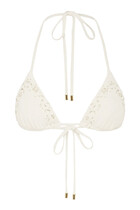Memoir Embroidered String Triangle Bikini Top