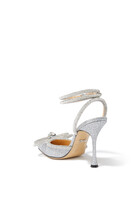 Double Bow 105 Glitter Pumps