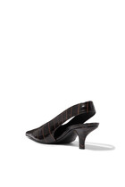 Classic Croco-Embossed Slingbacks 55