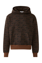 All-Over Logo Zip-Up Hoodie