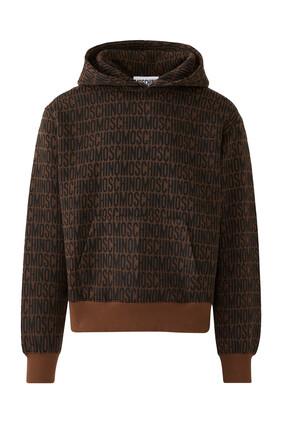 All-Over Logo Zip-Up Hoodie