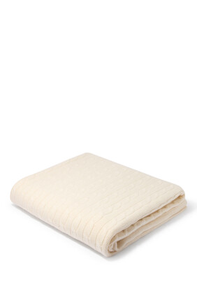 Cable Cashmere Throw