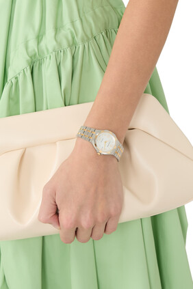 Saratoga Stainless Steel Quartz Watch
