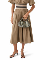 Snake Print Bou Bag