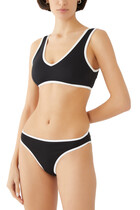 Varsity Support Crop Bikini Top