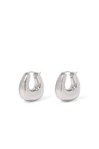 Sculptural Chubby Small Hoop Earrings