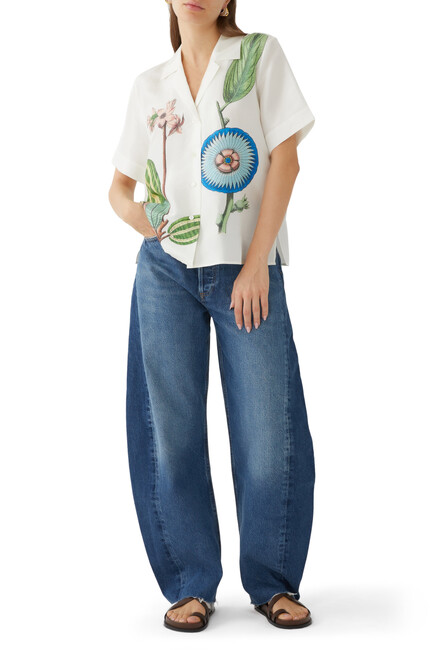 Luna Pieced Barrel Leg Jeans