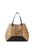 Leopard Print Diamond Tote Bag