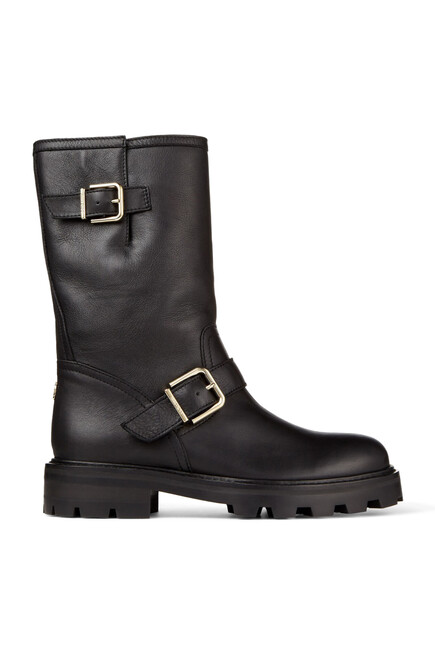 Leather Biker Boots