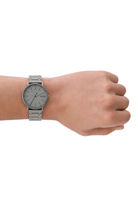 Signatur Three-Hand Stainless Steel Bracelet Watch