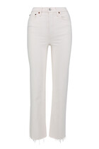 70's High Rise Stove Pipe Jeans