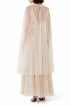 Sequin Cascade Midaxi Open Cape