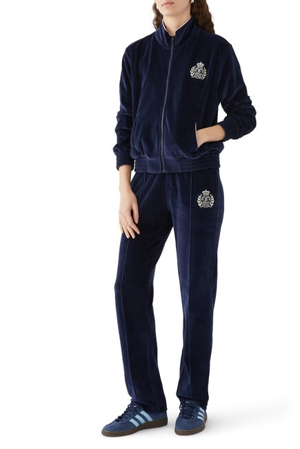 NY Crest Velour Track Jacket