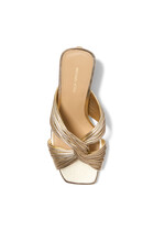Alessia 76 Metallic Mule Sandals