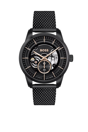 Sophio Automatic Mesh-Bracelet Chronograph Watch
