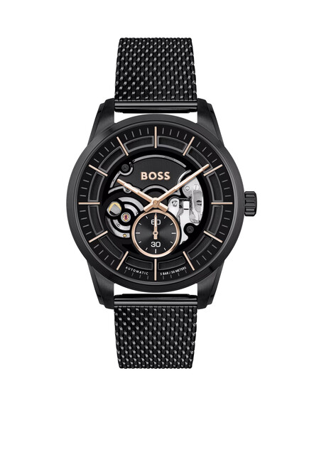 Sophio Automatic Mesh-Bracelet Chronograph Watch