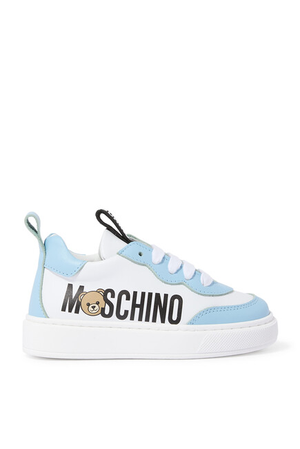 Kids Logo Leather Sneakers 