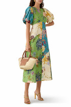 Avery Spliced Midi Dress