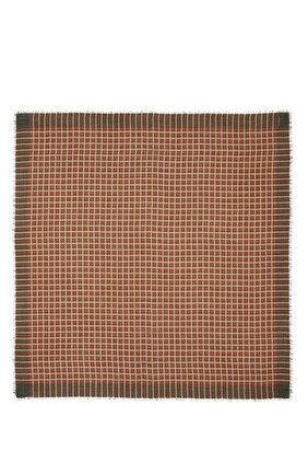 Logo Wool Twill Scarf