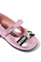 Kids Logo Leather Ballets