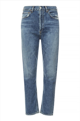 Riley High Rise Straight Crop Jeans