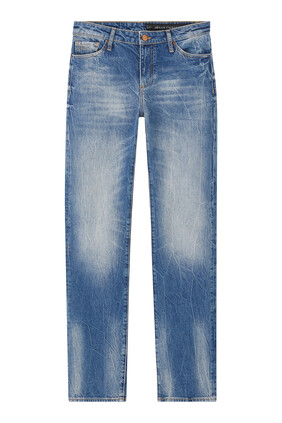 The Grid Cigarette-fit Jeans